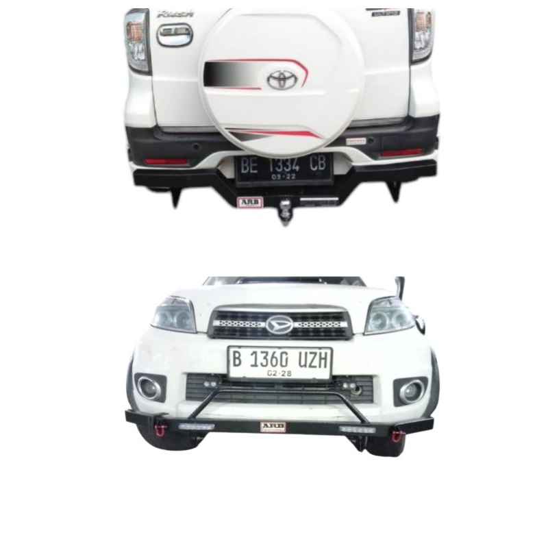 Paket Tanduk Depan+Towing ARB Belakang untuk Mobil Rush/Terios Lama