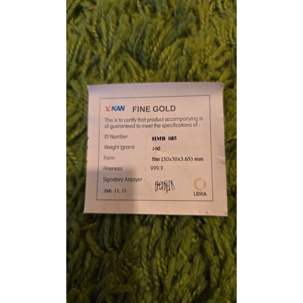 100 gram Logam Mulia Retro Berdiri