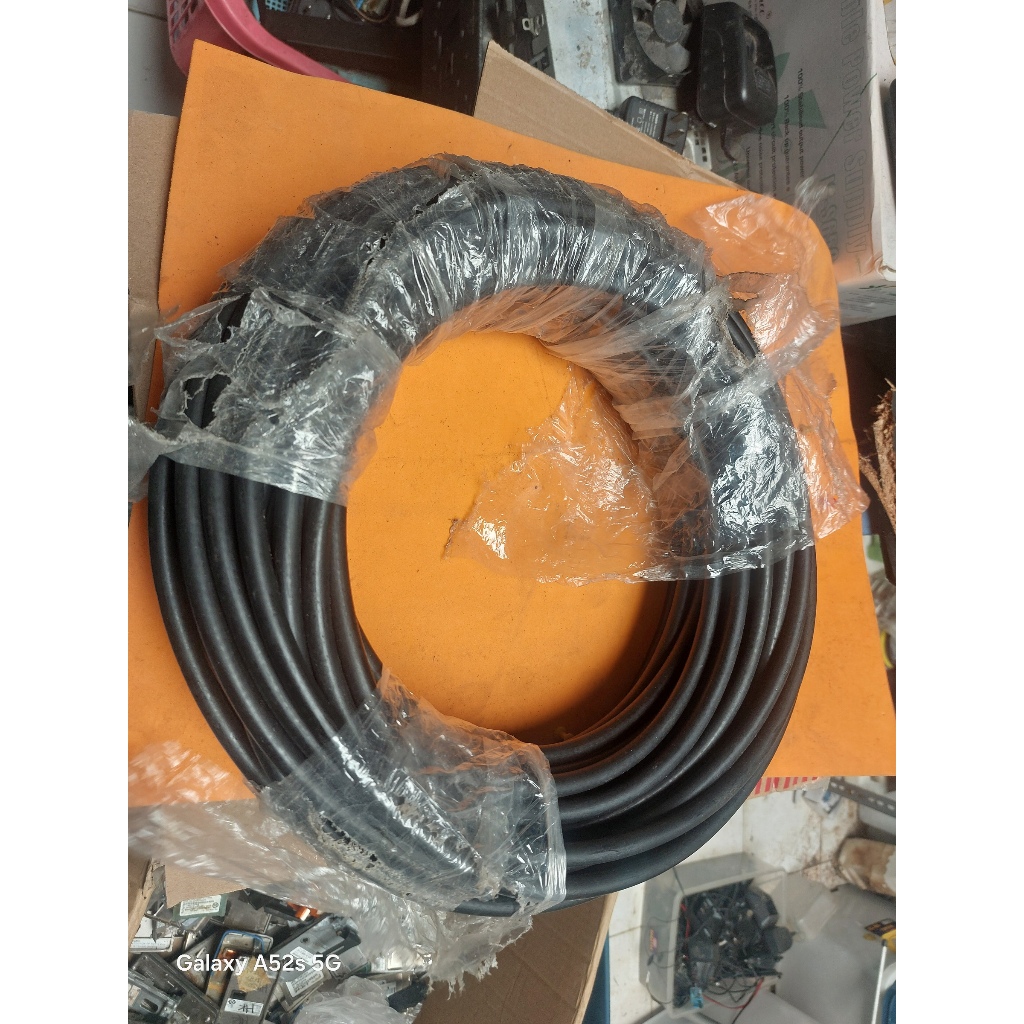 KABEL COAXIAL RG 8 LEMES 50 OHM ANDREW RG8 PANJANG 30 M SUDAH ADA KONEKTOR ANDREW CNT400 ANDREW