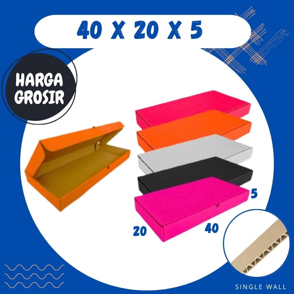 Kardus Pizza 40x20x5 LD Kardus Hampers Box Keyboard Dus Karton Kotak Kemasan Kue Baju Tas