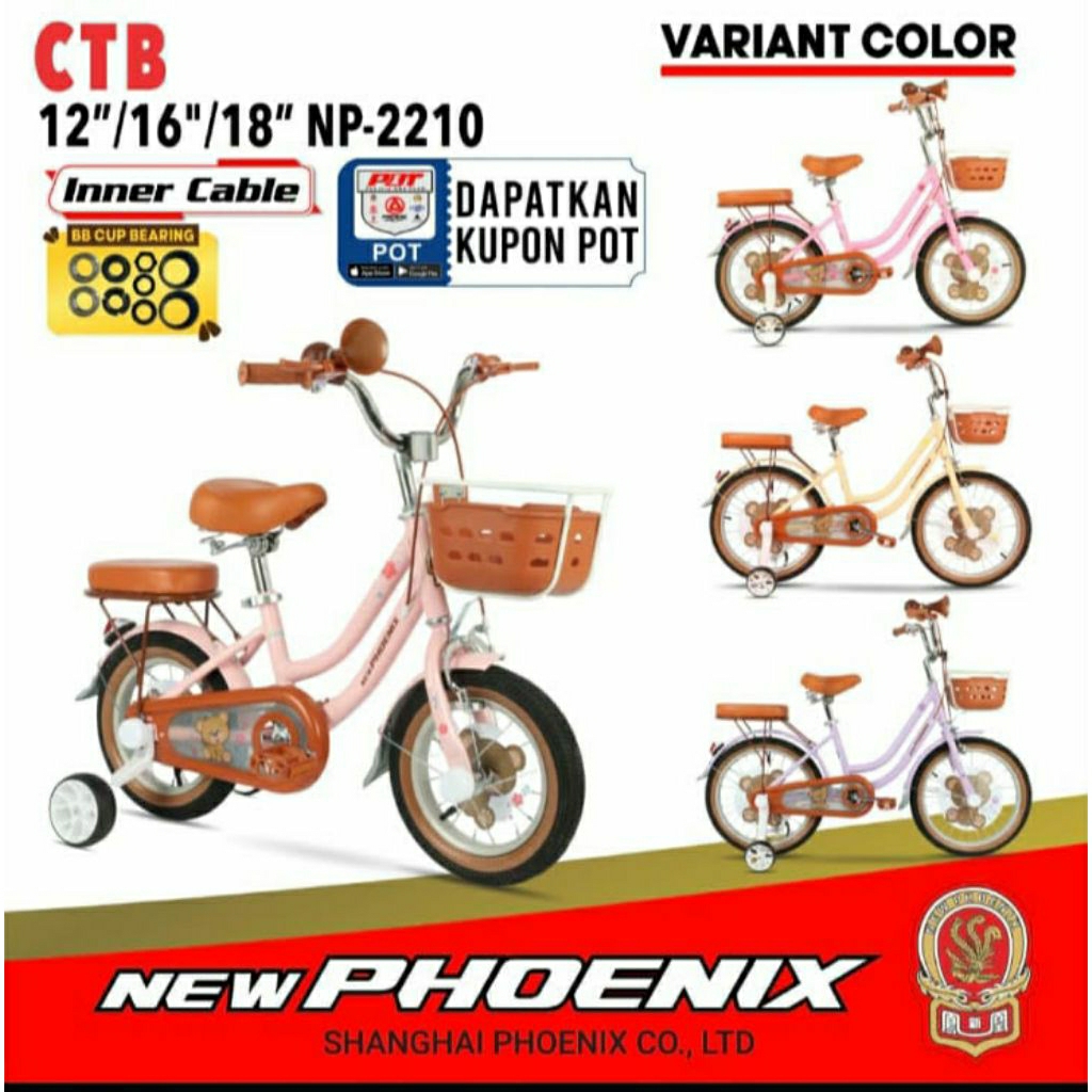 Sepeda CTB 18 inch Merk New Phoenix NP-2210