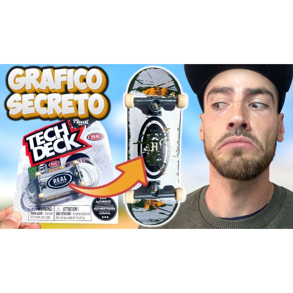 TECH DECK REAL SCRATCH REVEAL RARE FINGERBOARD PAPAN SKATEBOARD JARI DECK BERUBAH GAMBAR