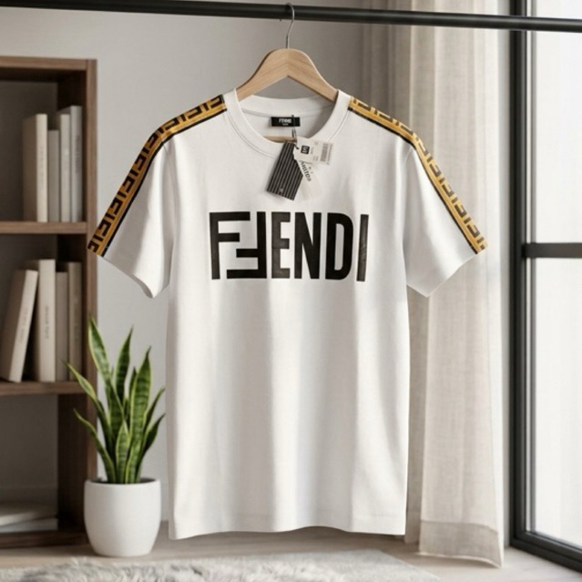 Kaos Distro Fendi Cotton 24s original 100% Premium Quality Unisex