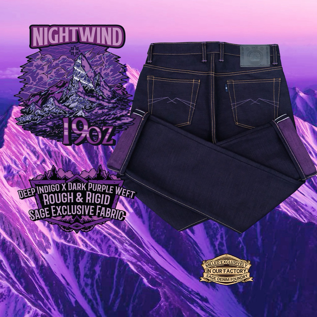 SAGE DENIM - Nightwind 19oz Sandorized Denim