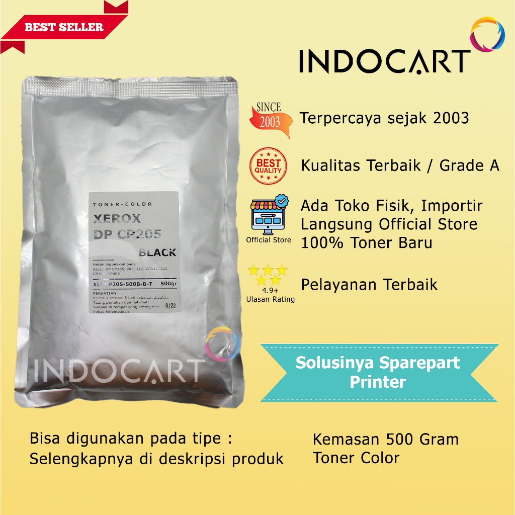 Serbuk Toner Warna Jepang-Xerox DocuPrint CP105 CP205 CP215 CM205 CM215-500gr