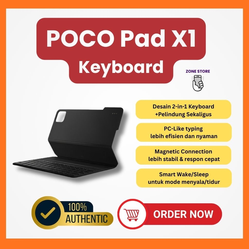 POCO Pad X1 Keyboard | Desain 2-in-1 keyboard + pelindung sekaligus | Poco Pad X1 Keyboard