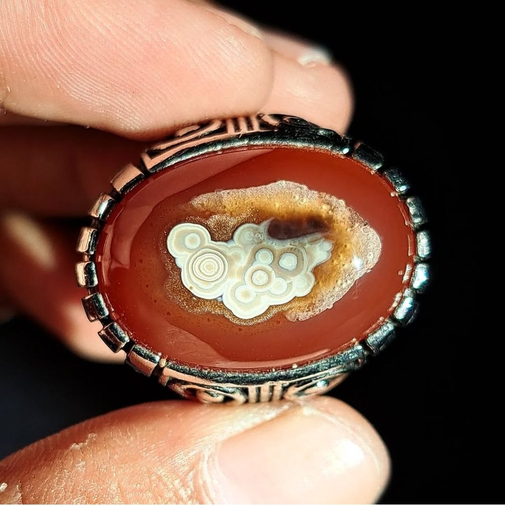 BATU CINCIN AKIK KARANGNUNGGAL PAMOR PUSER NATURAL ALAM