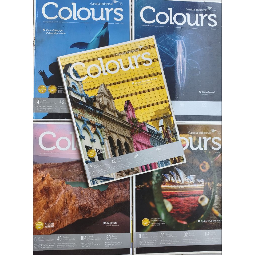 MAJALAH COLOUR GARUDA INDONESIA BEKAS