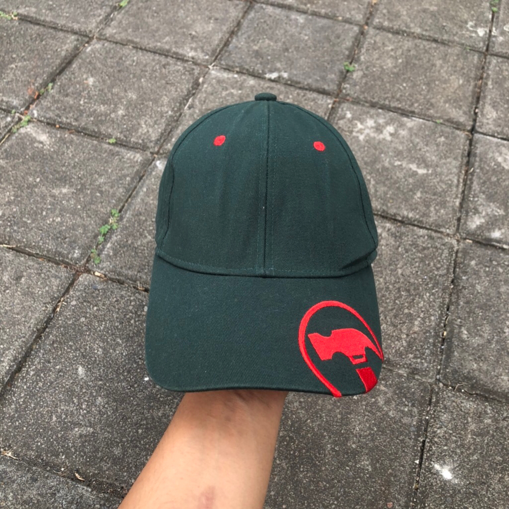 topi palu hijau botol keren preloved
