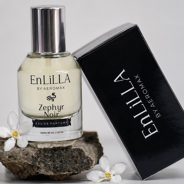 Parfum Pria Zephyr Noir EnLiLLA By Aeromax Isi 30ML -  Aroma Mewah dan Tahan Lama
