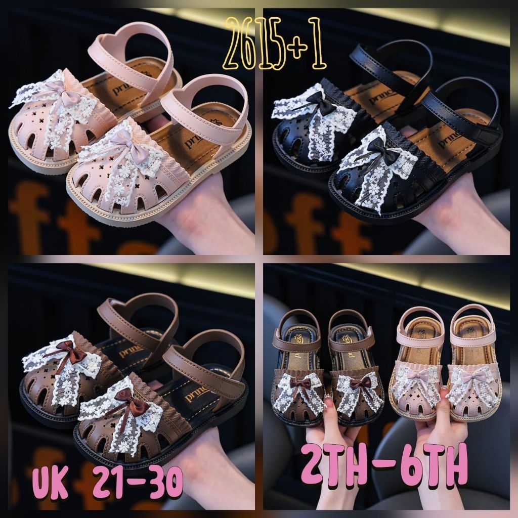 Sepatu Sandal Pita Anak Perempuan Sandal Pesta Karet Jelly Terbaru - FLD2615+1