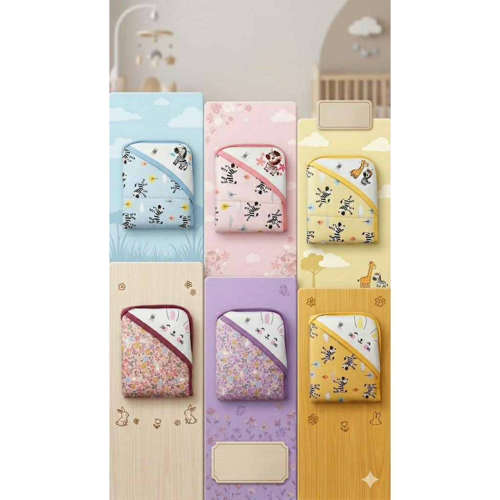 Baby Lucky Blanket Topi / Selimut Topi Bayi