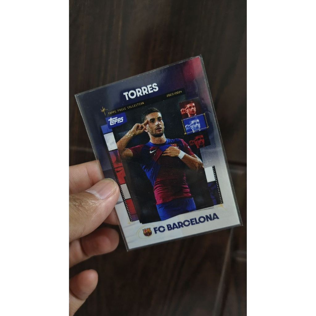 Kartu Bola Ferran Torres Barcelona Topps Focus Collection
