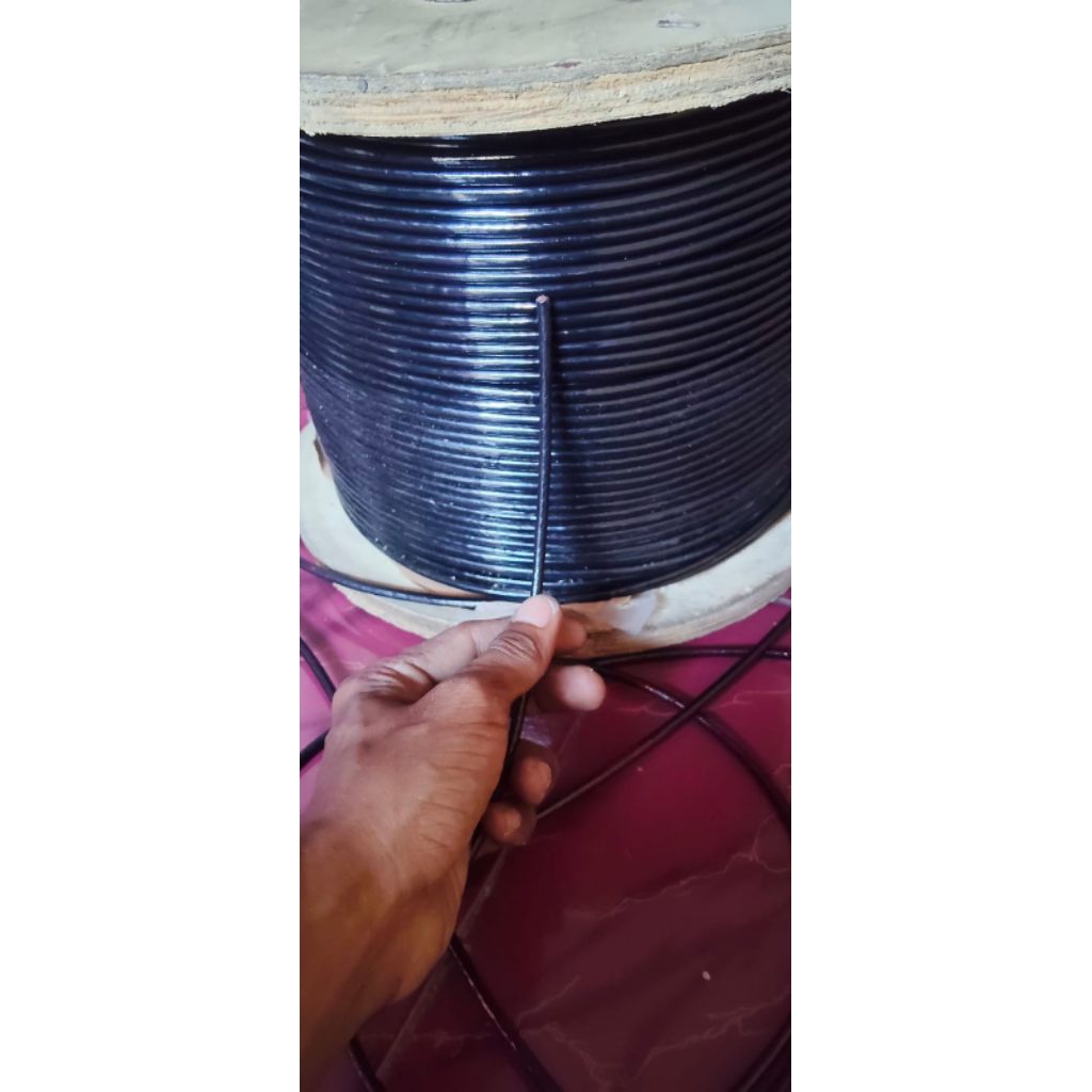 Kawat Seling Fitnes, GYM, atau Tali Seling Fitnes Warna Hitam Ukuran 5MM (Harga Meteran)