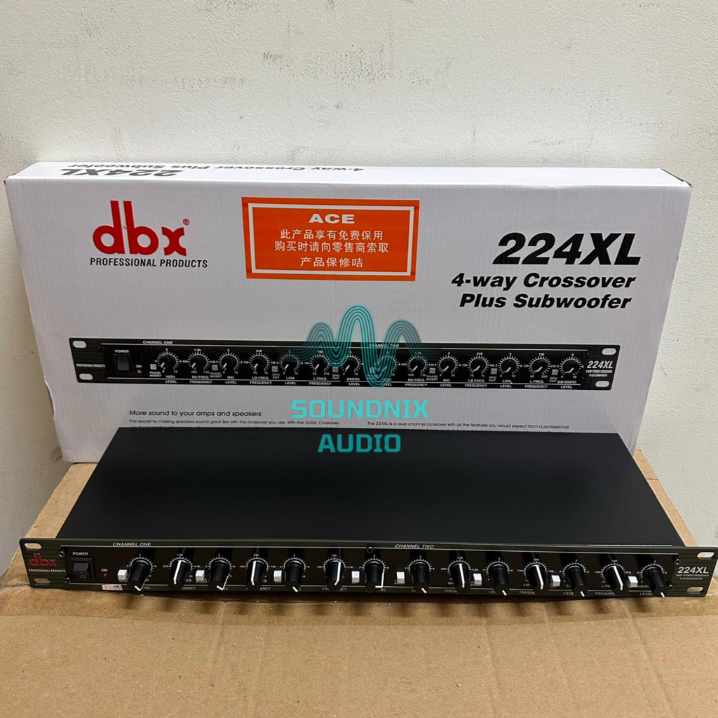 Crossover dbx 224 xl Sub Dus Putih 4 way stereo Dbx 224xl Subwoofer DBX 224 XL sub crossover 224xl (
