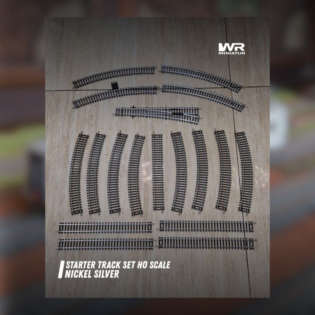 Miniatur Rel Metal Kereta Skala HO