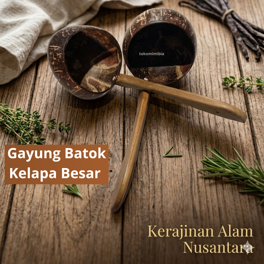 Gayung Siraman Pengantin Batok Kelapa Premium / Siwur Adat Jawa