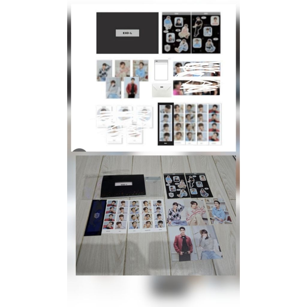 exo exol membership kit 2026 official sticker postcard clear card holder 4 cut photo no pc suho chan