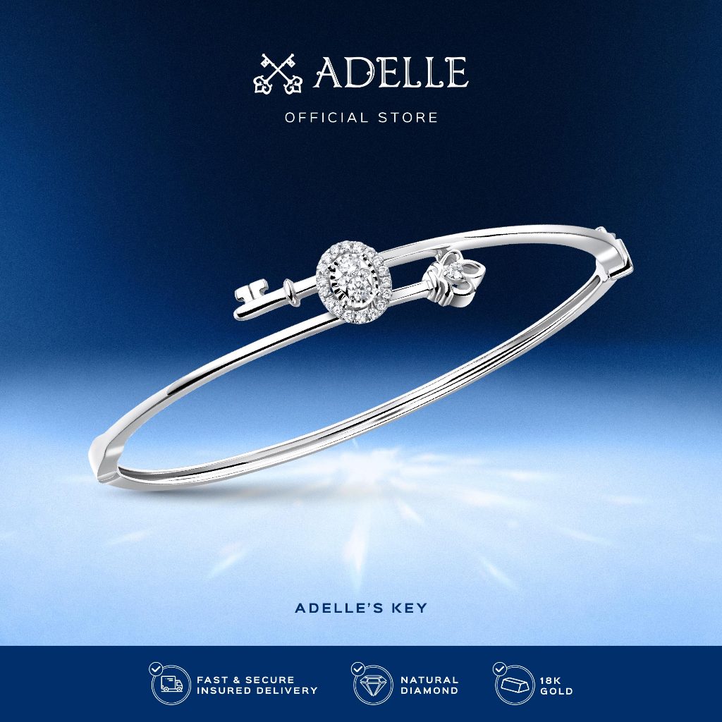 Adelle Jewellery - Kaylie Bangle - Adelle's Key Gelang Emas Berlian