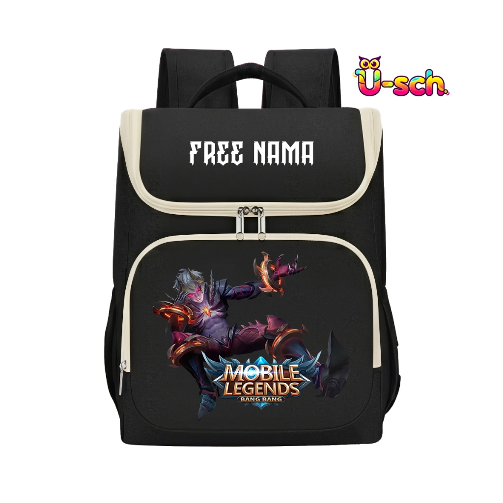 Tas Ransel Anak Gambar Dyrroth Mobile Legends Gratis Custom Nama
