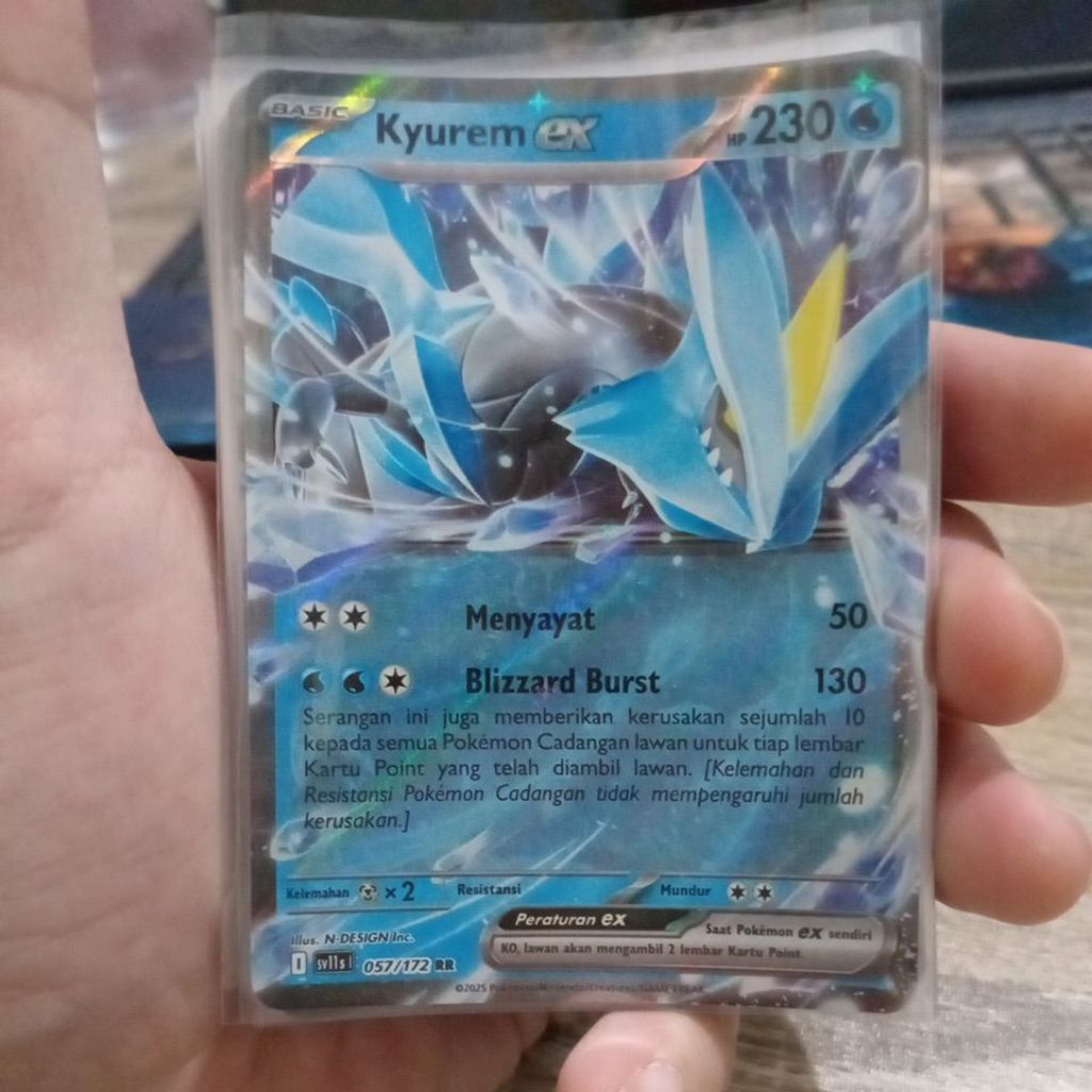 KARTU POKEMON KYUREM ex RR Indonesia Holo