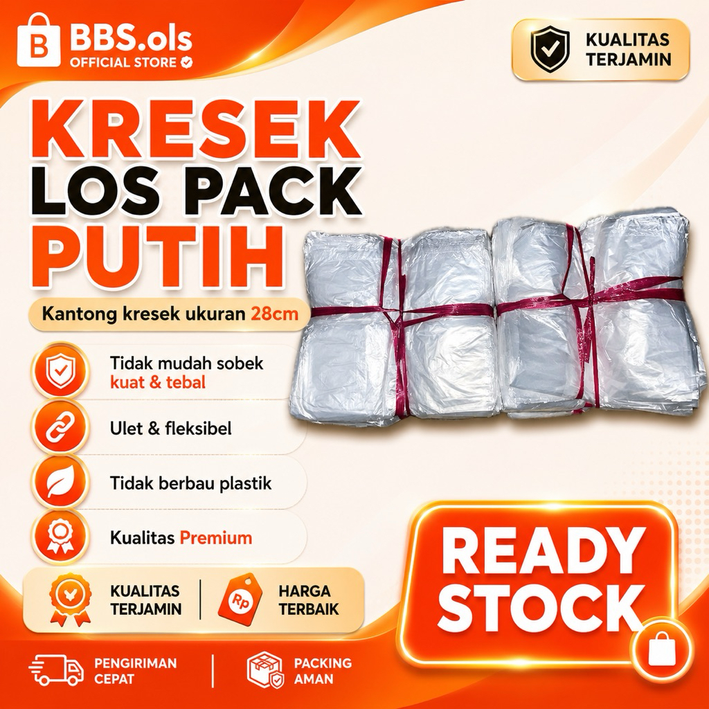 Kresek Los Pack Putih 28cm / 1kg