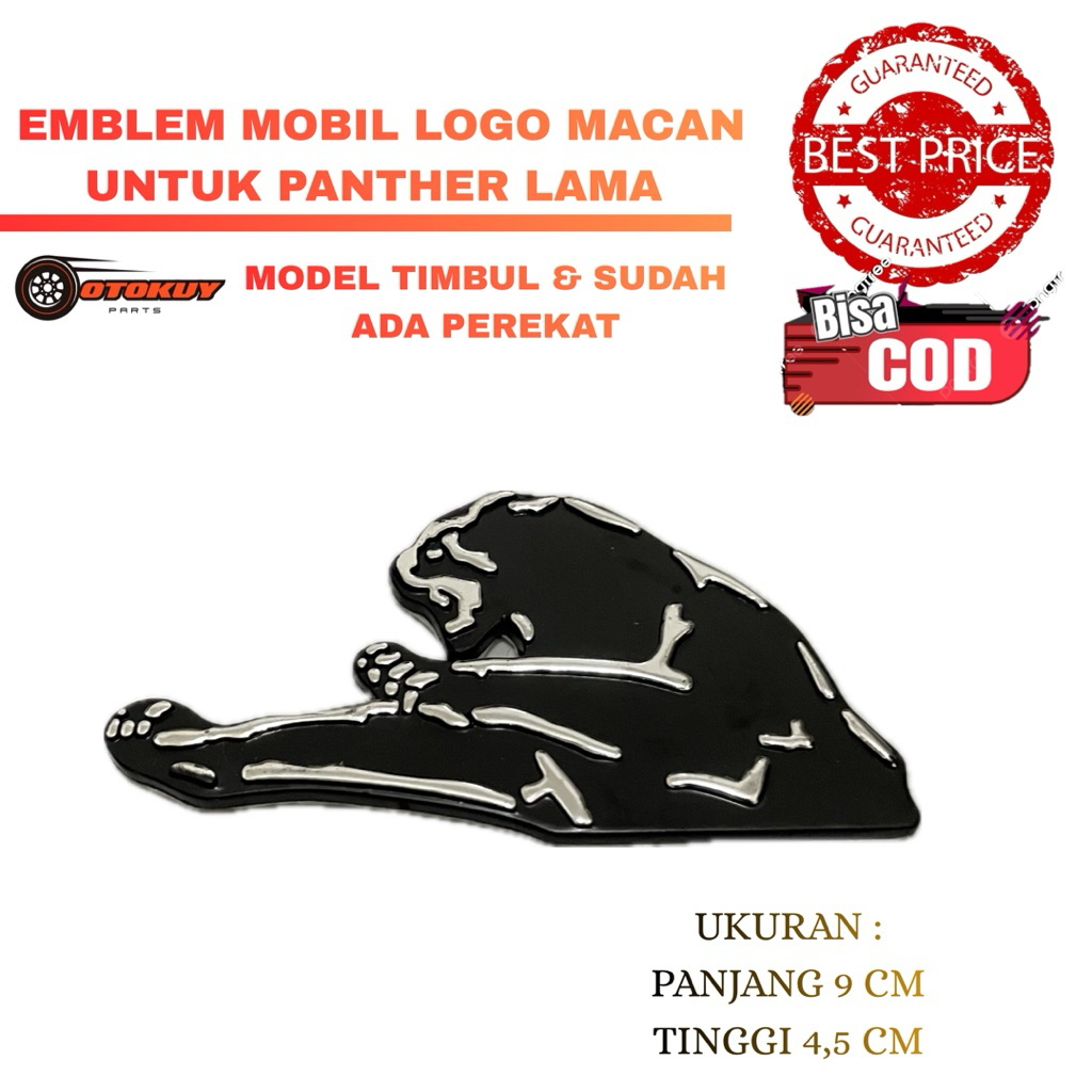 Emblem Mobil Logo Macan Untuk Panther Lama