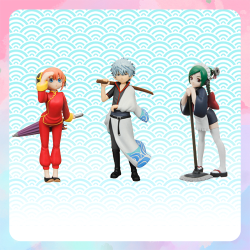 Gintama Half Age Characters Figurine (Gintoki, Kagura, Tama)