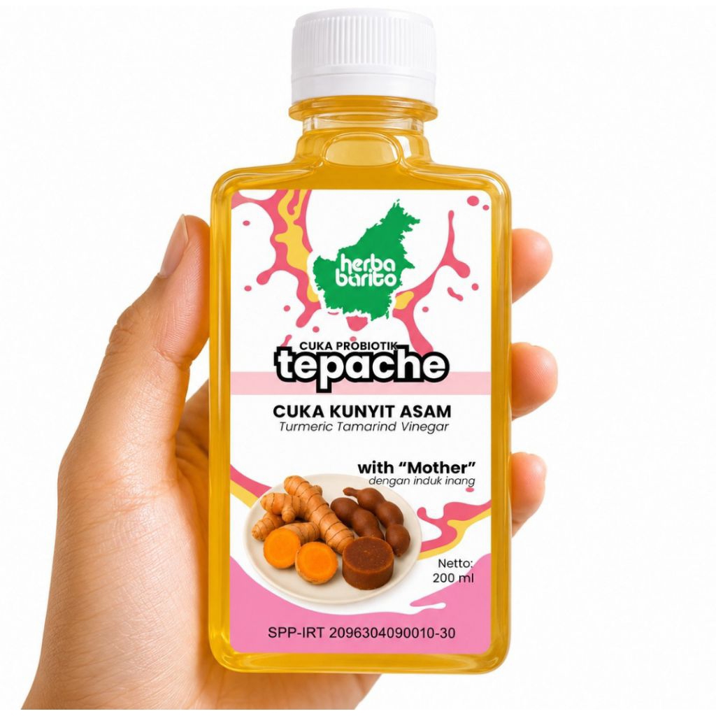 Minuman Probiotik Tepache Cuka Kunyit Asam 200 ml