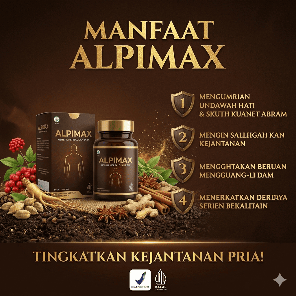 (COD) HERBAL TERBAIK ALPIMAX Capsule Suplemen Kesehatan Bantu Jaga Kesehatan & Stamina Tubuh
