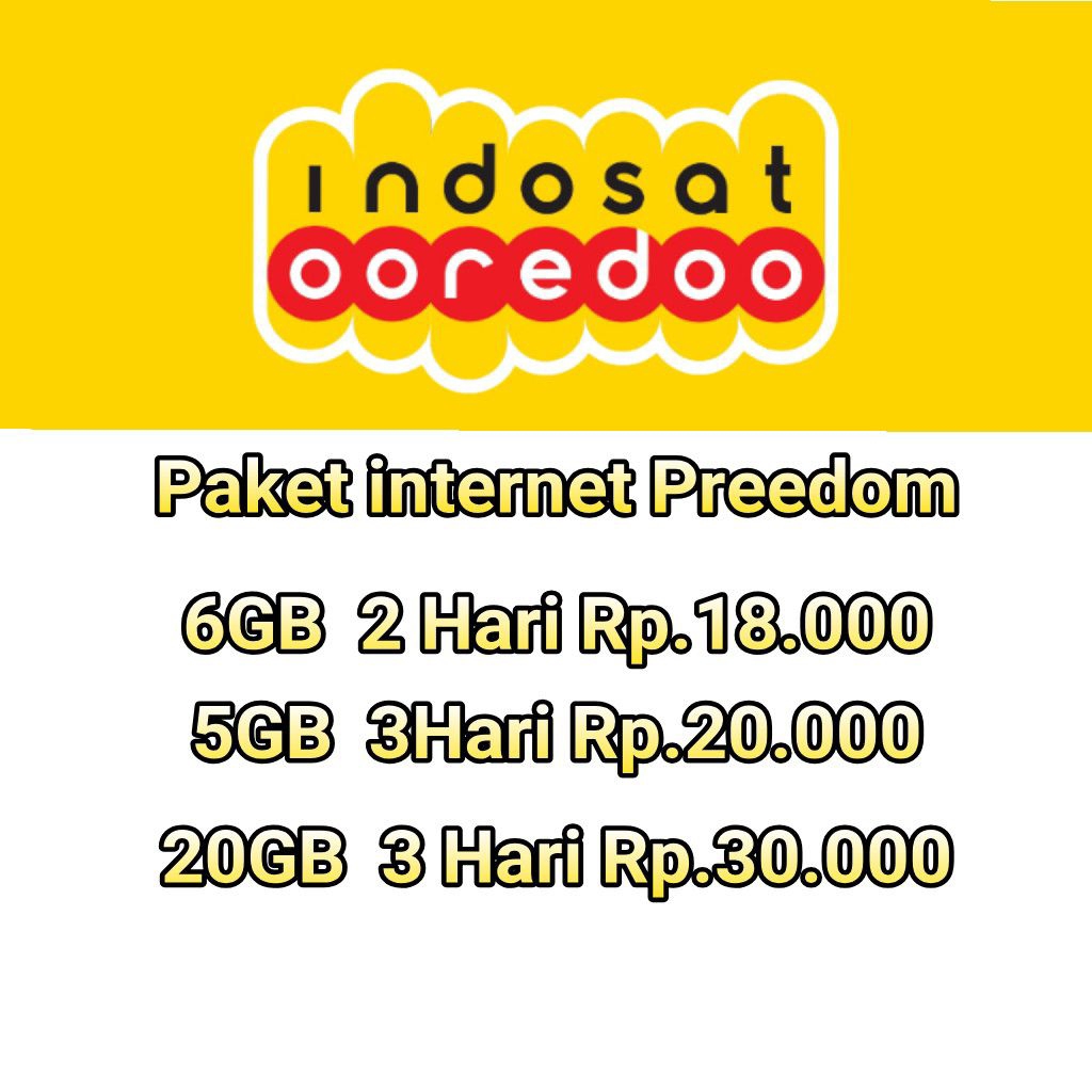 PAKET DATA INDOSAT FREEDOM HARIAN