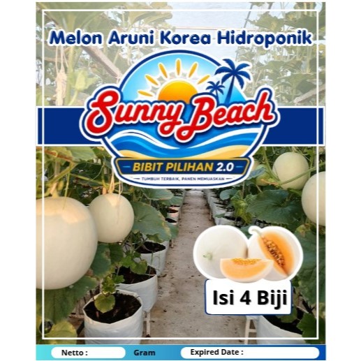 Bibit Pilihan Tumbuh Terbaik Panen Memuaskan 2.0 | Bibit Melon Aruni Korea Hidroponik | Melon Aruni 