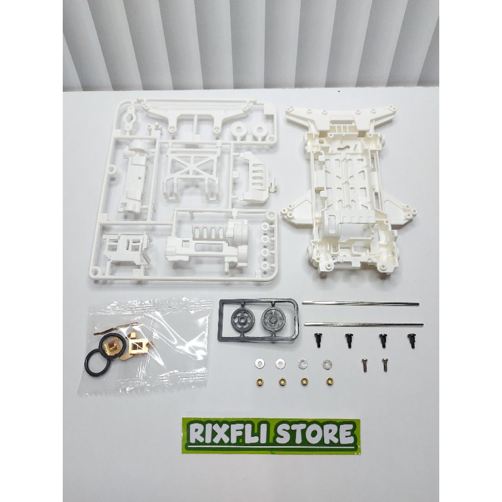 Chassis dan Gir Box Full Set KIT JIEPIN Series RISING TRIGGER WHITE SPECIAL Part Copotan KIT DAXING