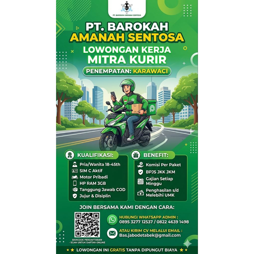 Stiker Produk Lowongan Kerja