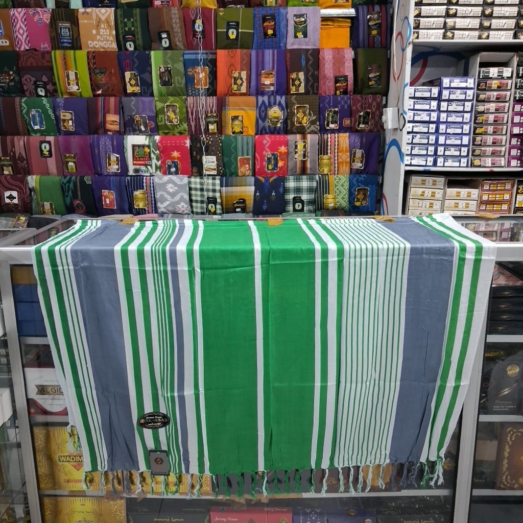 Sorban Al - Asas Yaman Ridha Al - Asas Printing Motif Salur