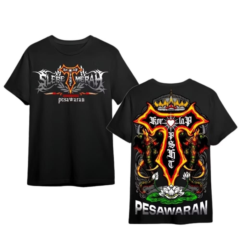 PROMO Kaos Korlap PSHT - SlereT Merah Pesawaran Unisex Bahan Halus Tebal Lembut