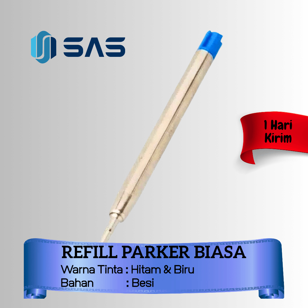 Isi Ulang Pulpen | Refill Parker Biasa | Pena Promosi model Parker | Tinta Hitam & Biru
