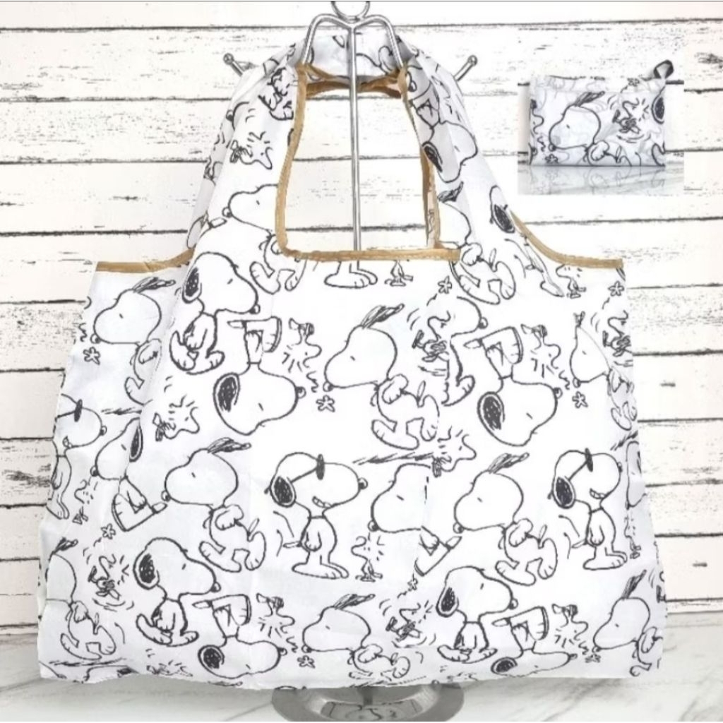 Tote bag snoopy tas wanita lipat karakter snoopy tas belanja lipat karakter snoopy shopping bag kara