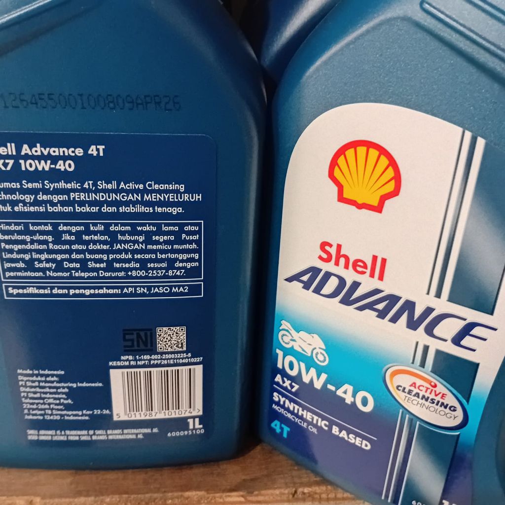 Oli Shell AX7 Advance 1L Shell AX7 Advance 1000ml