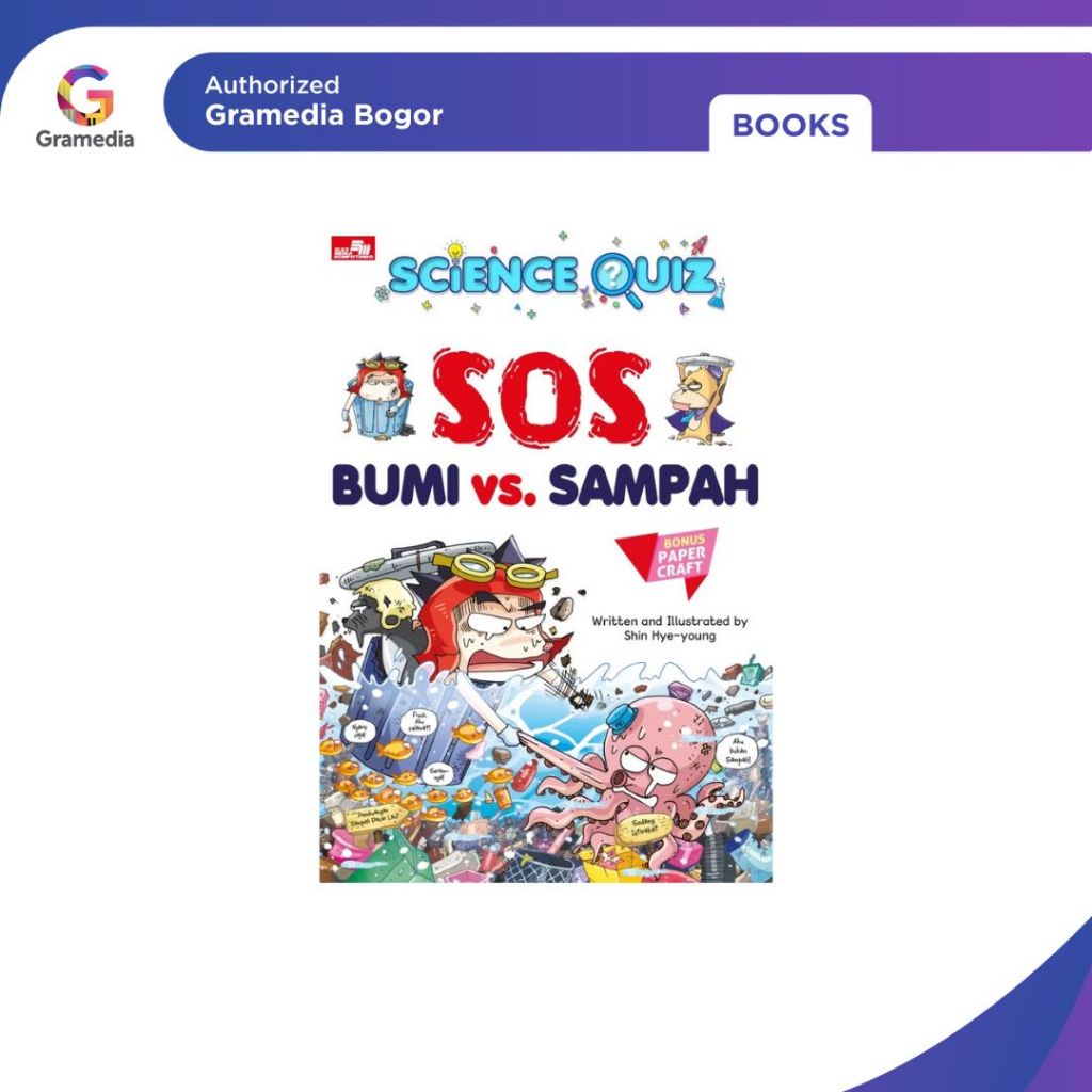 Gramedia Bogor - Buku Science Quiz SOS Bumi Vs Sampah