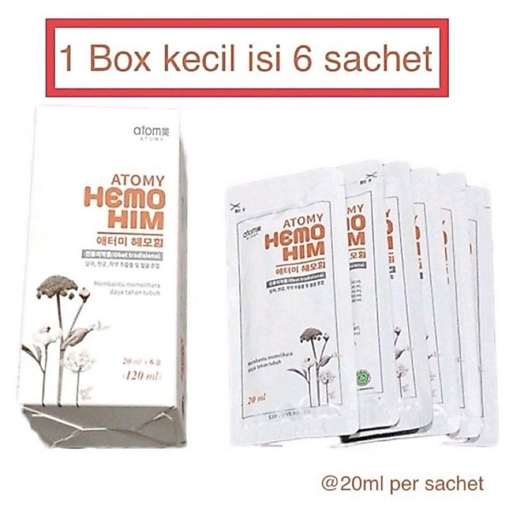 Hemohim 1 Box kecil isi 6 sachet
