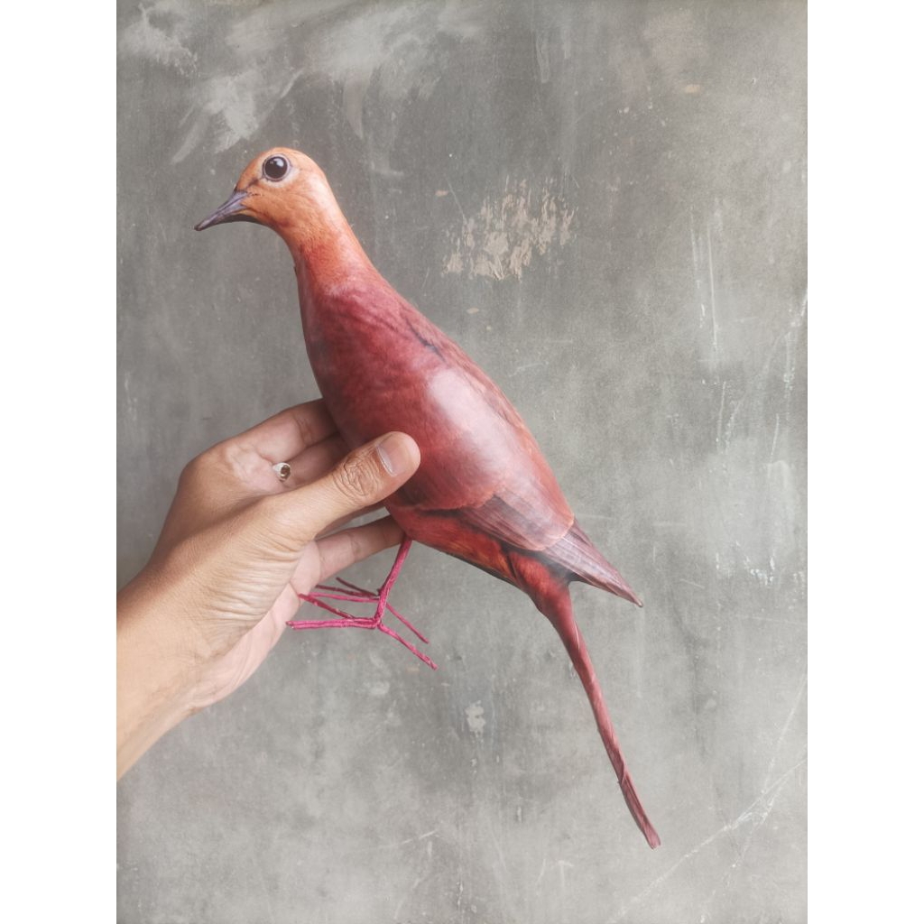 COD PATUNG BURUNG TEKUKUR SEPAH DEKORASI TAMAN MANUK UNCAL MIRIP ASLI JONTROT BURUNG TEKUKUR API TAH