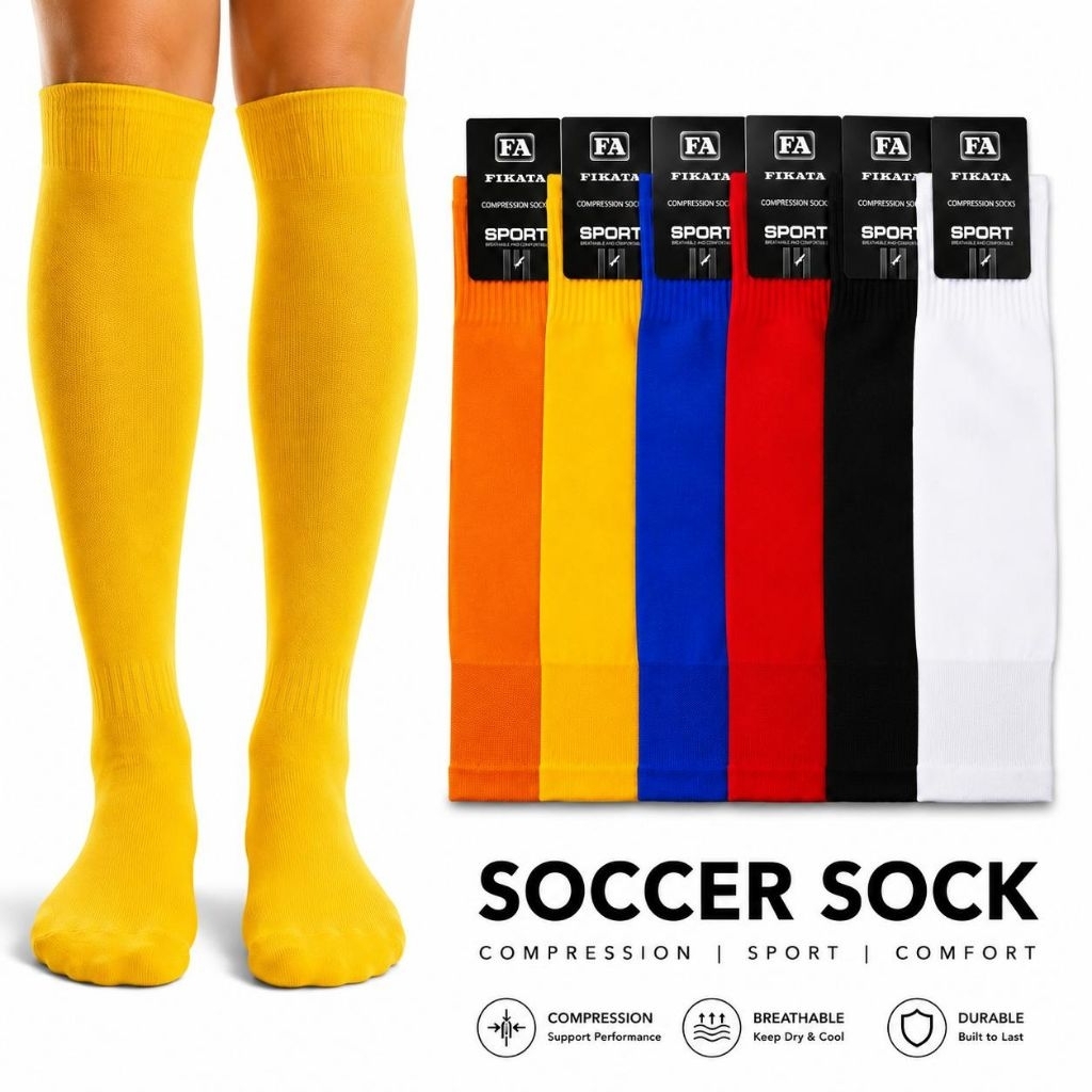 Kaos kaki bola panjang selutut polos - Kaos Kaki bola polos - Irfansock official