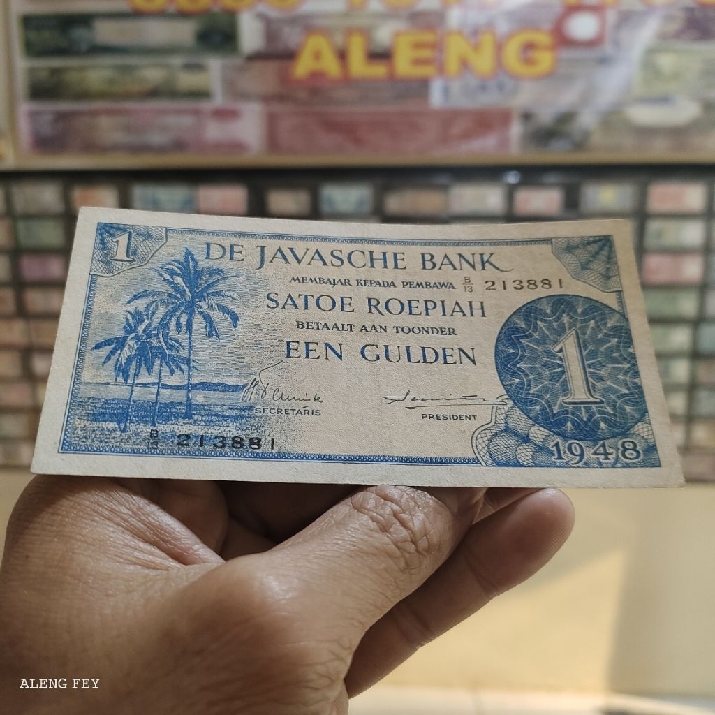 uang kuno seri Federal 1 Rupiah 1948