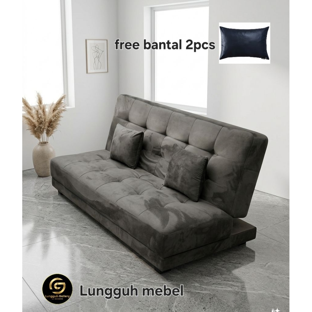 LUNGGUH - Sofa Bed  Reklening Lipat/Sofa Santai/Sofa Depan TV/Sofa Minimalis