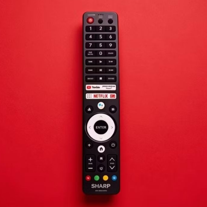 Remote Control TV SMART ANDROID SHARP 4T-C65FV1X Voice Original