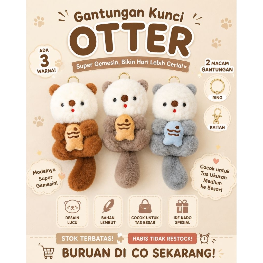 Gantungan Kunci Otter