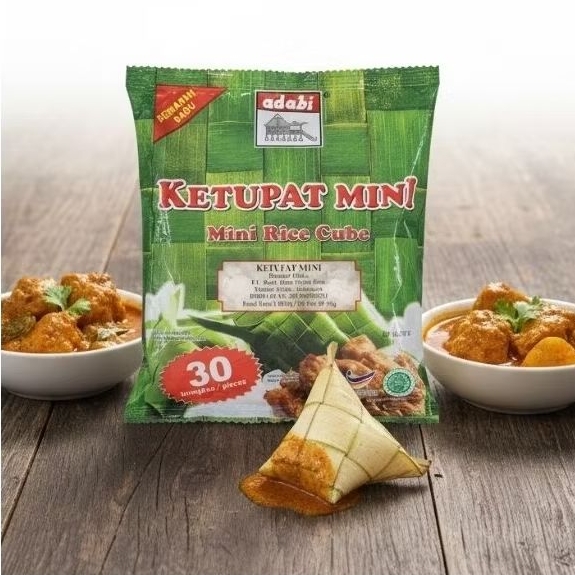 Adabi ketupat mini Isi 30 Lontong Rice Cube Ketupat Instant