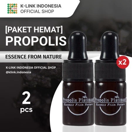 [PROMO PAKET HEMAT] 2 Pcs Propolis Platinum K-Link Single Bottle (6 ml) Essence From Nature Air Leba