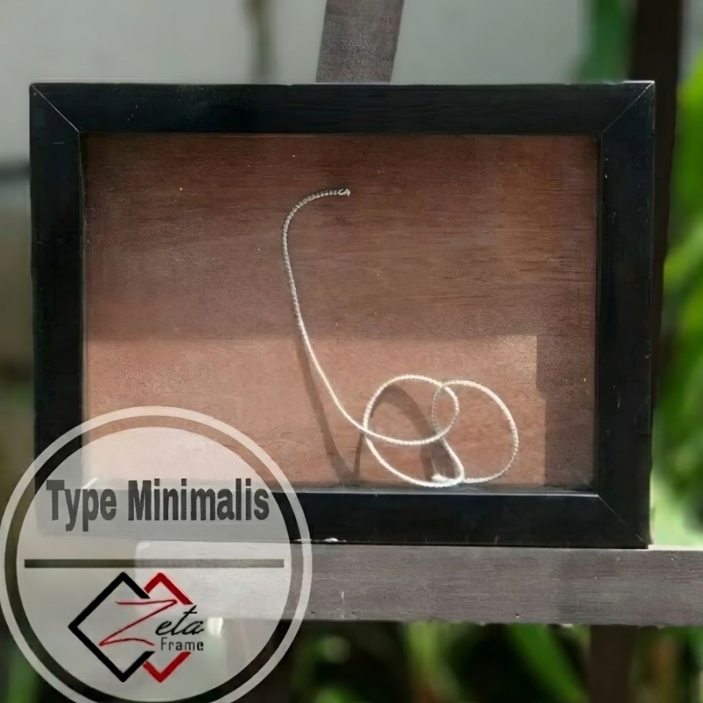 Pigura Mahar Tipe minimalis warna hitam uk.25x35 - pigura 3D minimalis - pigura scrapframe